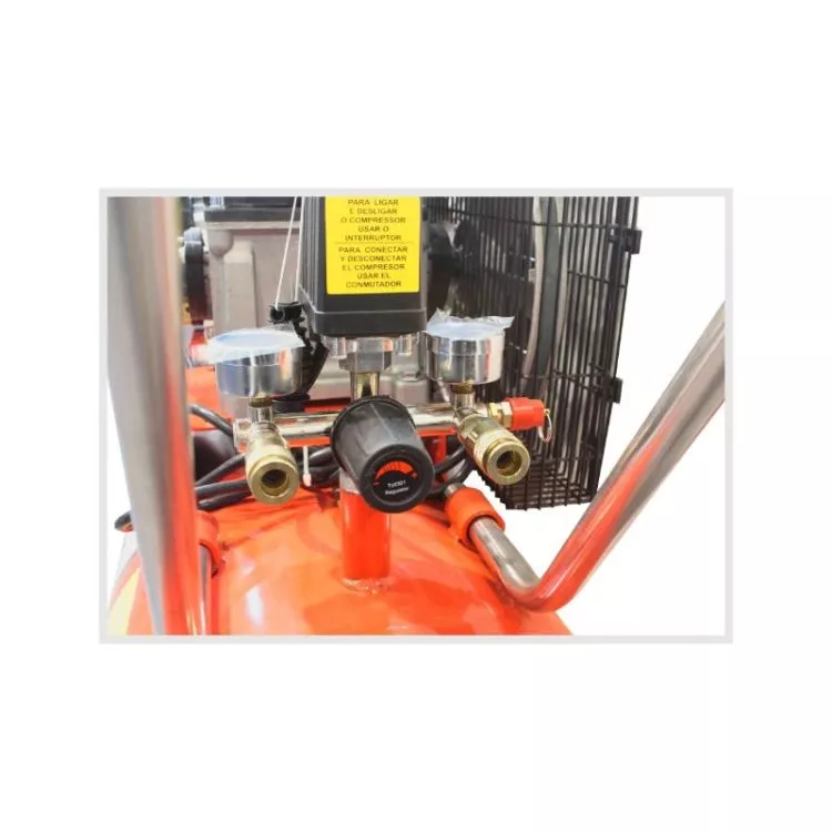 COMPRESSOR DE AR 50L  2.75HP COM CORREIA MADER [CHAVEVERTICAL.COM]