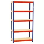 estante com 4 prateleiras em aglomerado laranja azul20chavevertical.com Maquinas20e20ferramentas20profissionais scaled 1.webp