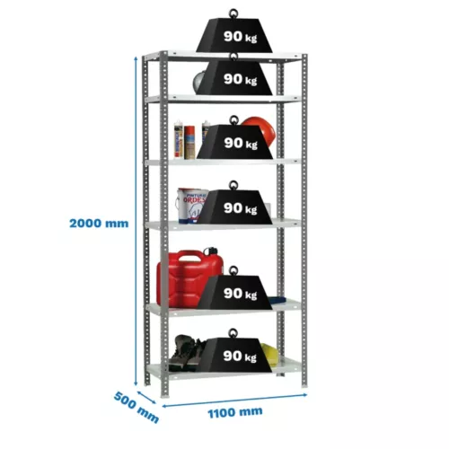 estante comfort superplus 6 500 antracite branco simon.webp