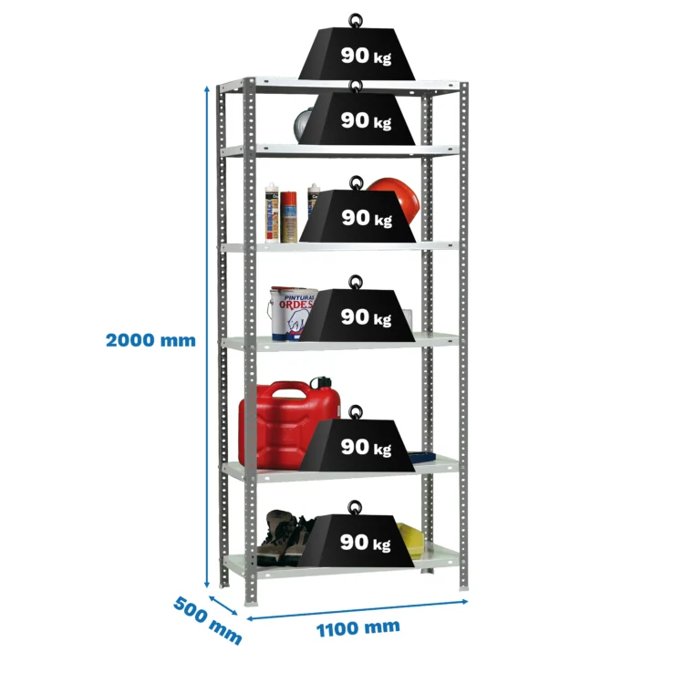 estante comfort superplus 6 500 antracite branco simon.webp
