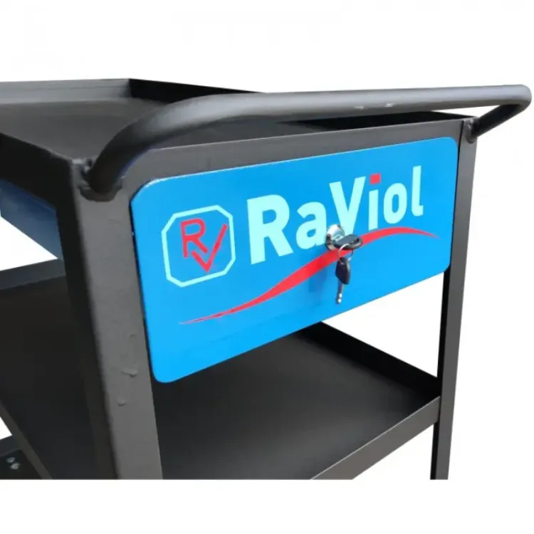 CARRO DE 3 PRATELEIRAS C1 GAVETA RAVIOL scaled 1.webp